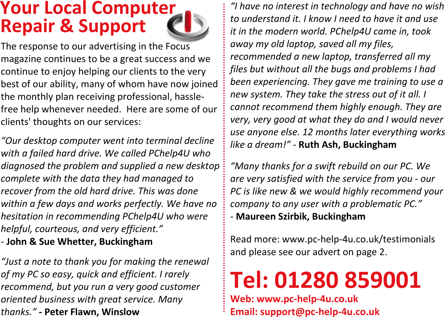 PChelp4U editorial oct nov 2025